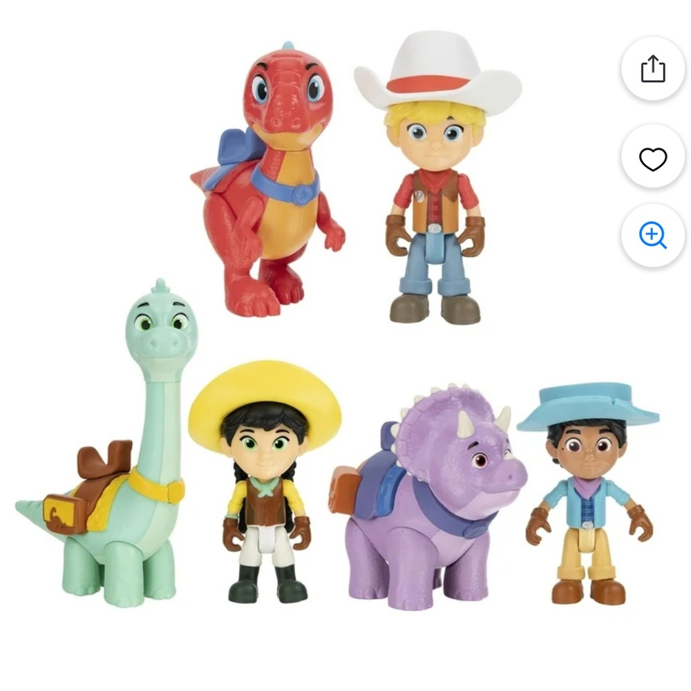 ✅ 5 for $25 - Dino Ranch Toy Set, 13 Pieces Excellent Condition in Box - Picture 2 of 7